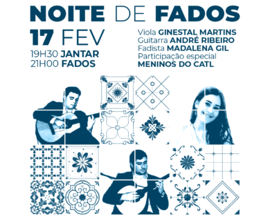 Noite de fados 17 fev às 19h30