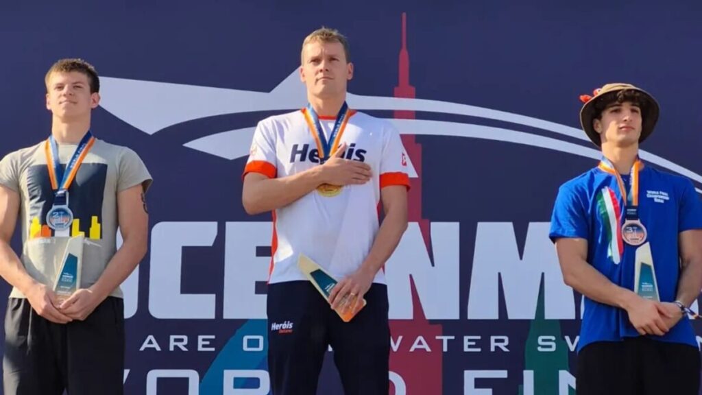 CAMPEÃO MUNDIAL: Hugo Ribeiro, nadador da SFGP triunfa no OCEANMAN, Dubai
